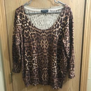 Leopard print sweater